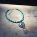 Outlaw Turquoise Anklet Silver Turquoise Anklet Boho Anklet