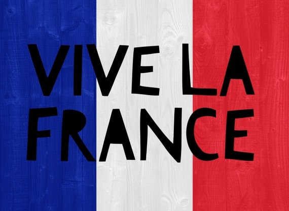 Vive La France Art Print Instant Digital by LesPetitsPrints