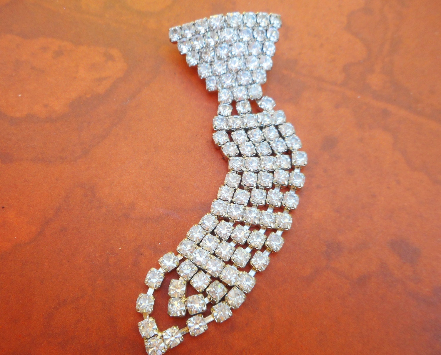 rhinestone necktie