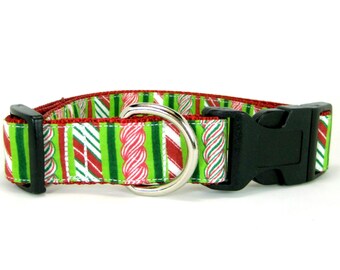 Christmas Dog Collar (Mini,X-Small,Small,Medium ,Large or X-Large Size)- Adjustable