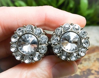 Sparkling Rhinestone Plugs, gauges 0g, 00g, 7/16, 1/2, 9/16, 5/8, 3/4, 7/8, wedding, formal, cute, dressy