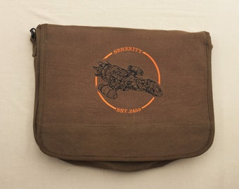 Serenity Embroidered Messenger Bag (Home Embroidered)