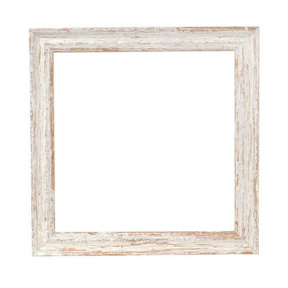 Wood Frame 30x30 cm Brittany White Vintage