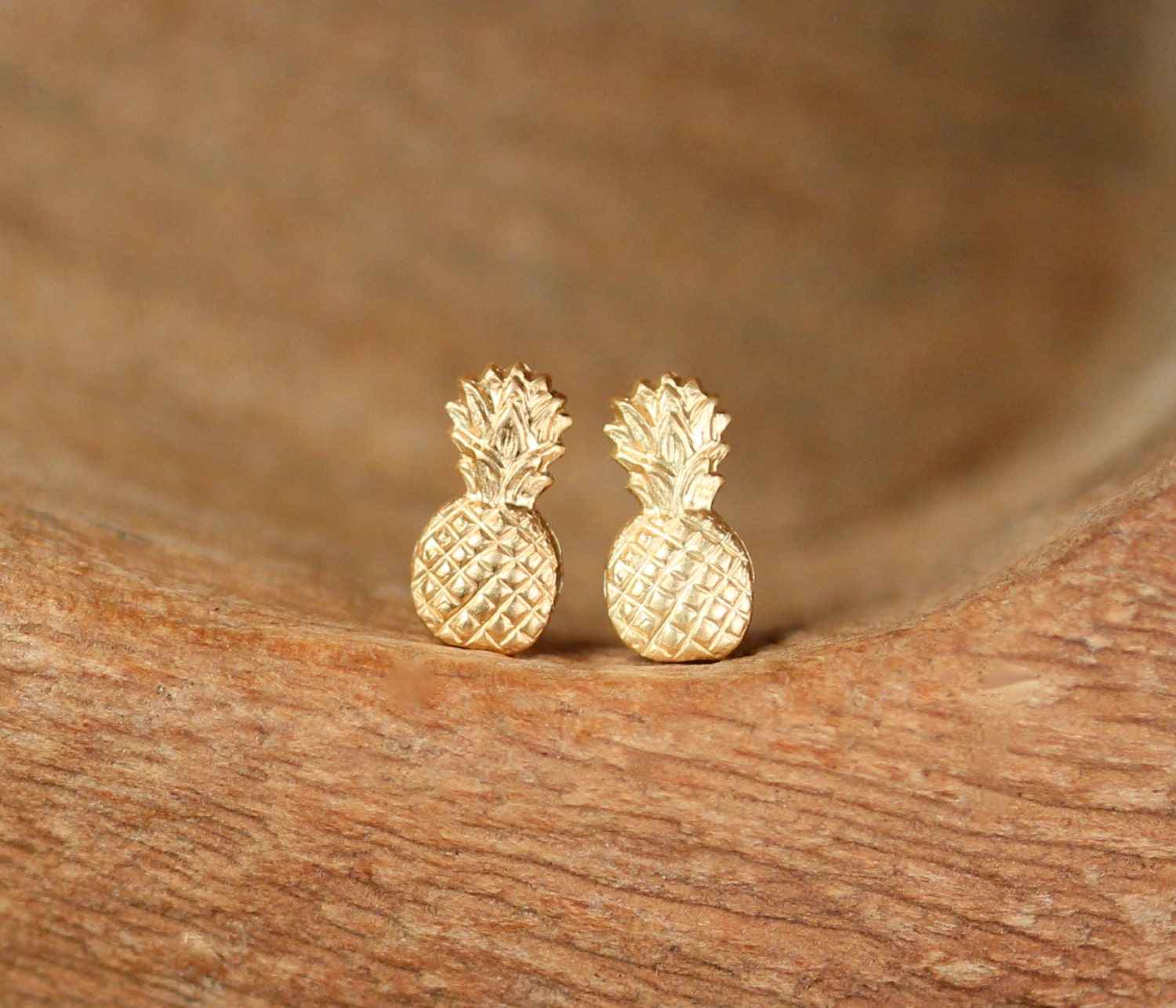 Pineapple pineapple stud earrings fruit earrings