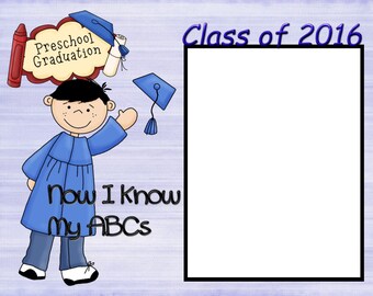 Items similar to DIY Children's Pre-School Graduation Handprint Tree ...