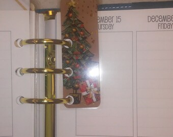 Christmas Tree Bookmark for Erin Condren Life Planner or any spiral bound book or personal planner