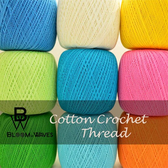 Cotton Crochet Thread/ Size 10 each ball 100 gr 35 ounces