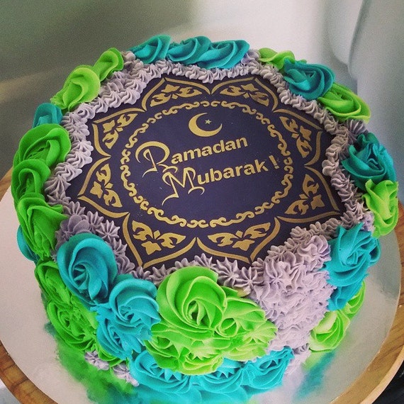 Ramadan Mubarak Stencil for Cake Eid Ramadan Kareem cake