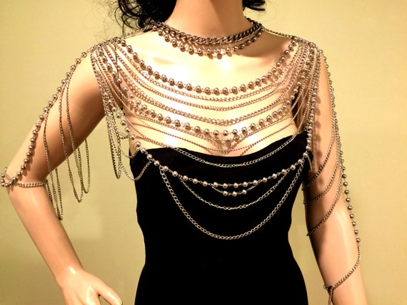 Shoulder Jewelry. Shoulder Chains. Body Chains Top by MirelaS
