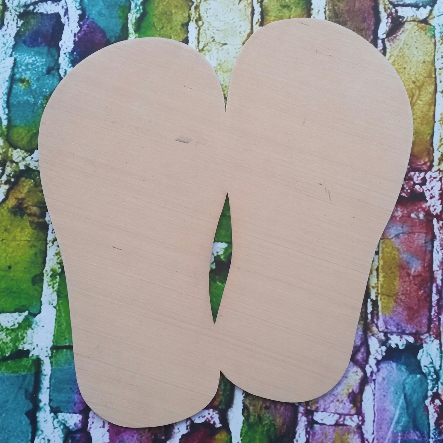 FLIP FLOPS Wooden Cutout Unfinished Wooden Blanks Wooden