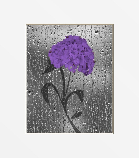 Purple Bathroom Floral Wall Art Photography Purple Bath