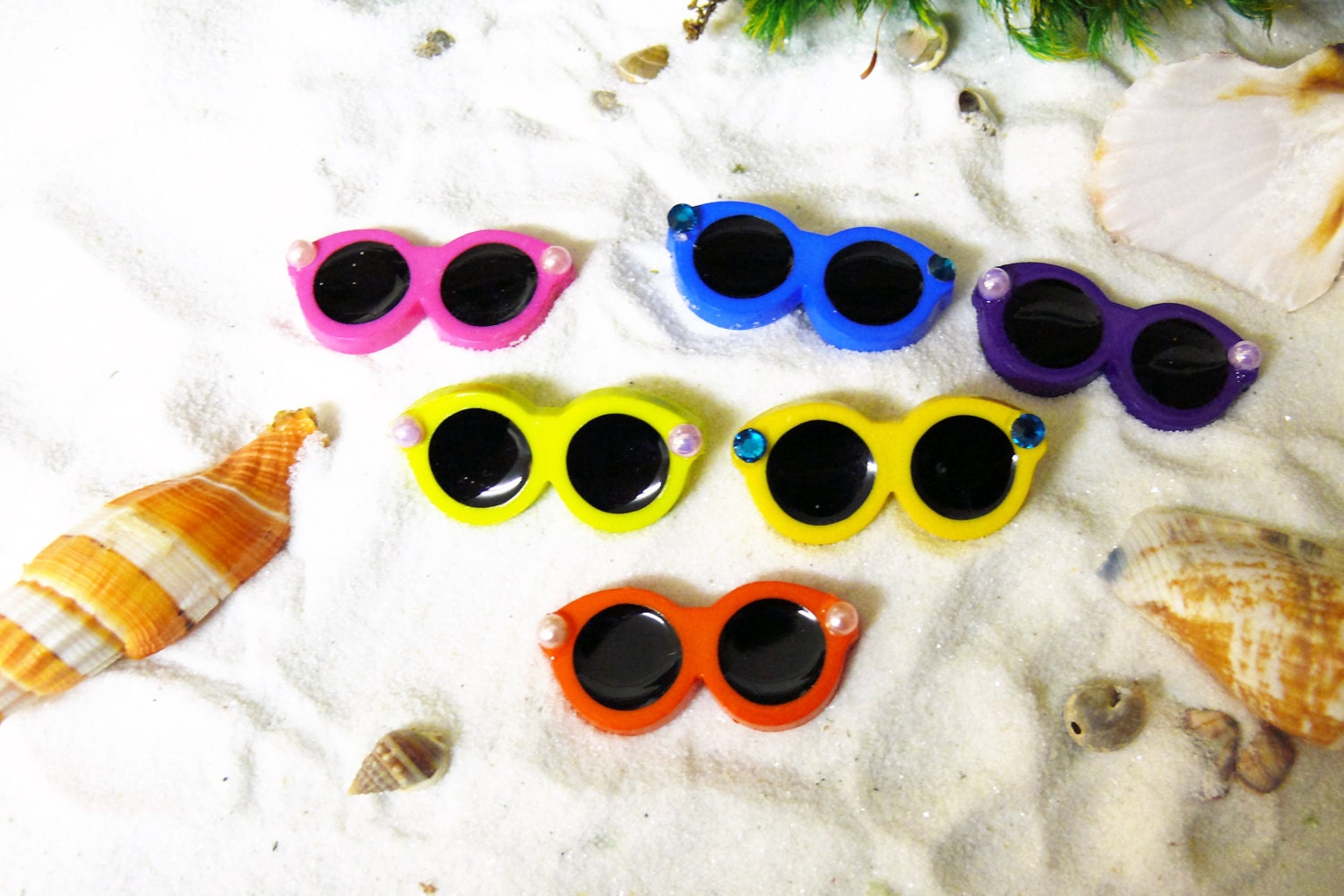 Miniature Sunglass Buttons, Beach Sunglasses, Fairy Sunglasses, Beach ...