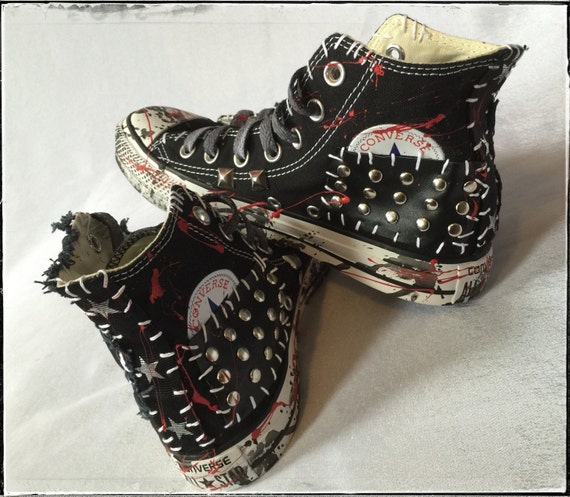 KISS rock band shoes by Chad Cherry