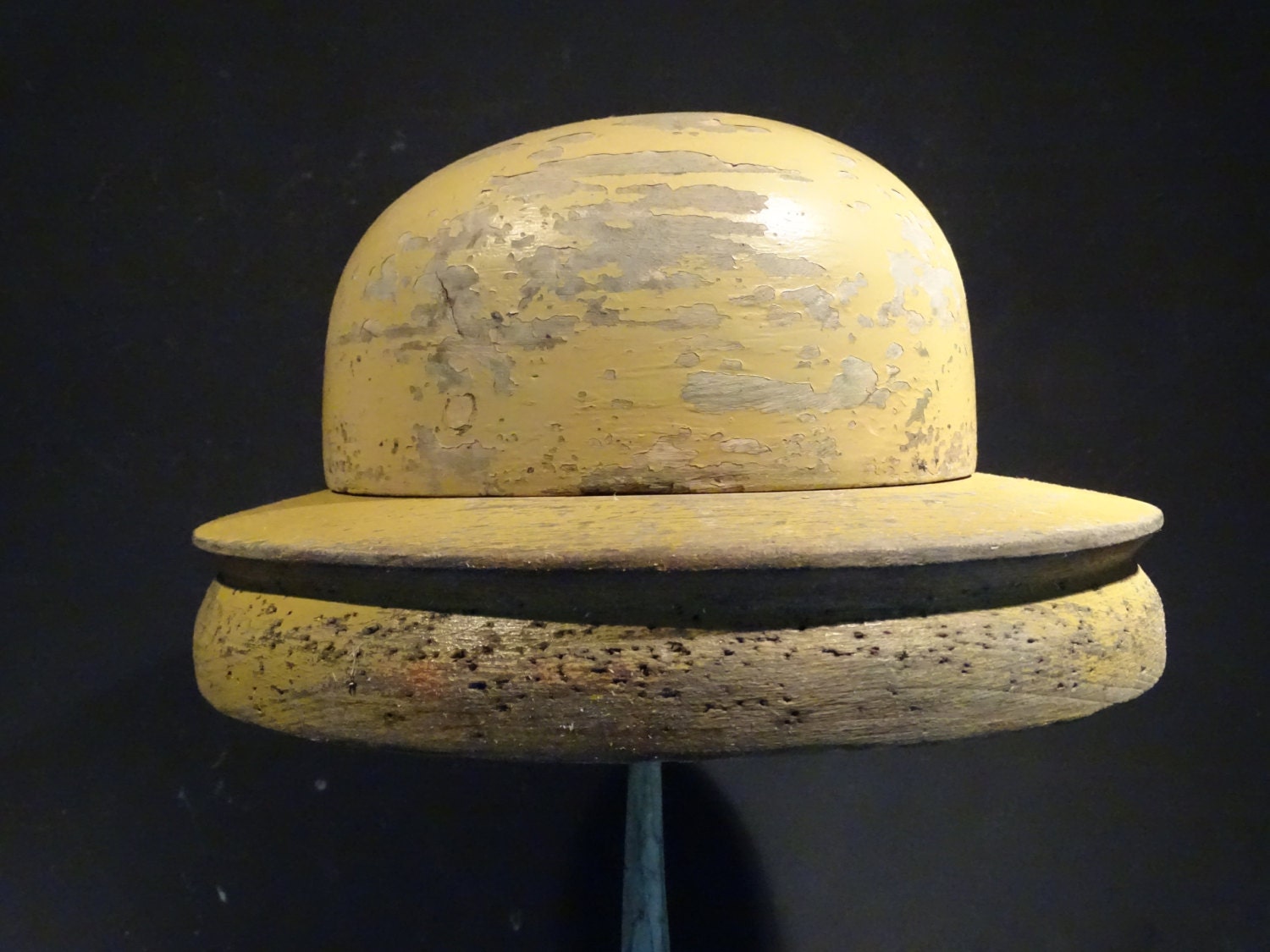 Vintage wooden hat block millinery forme à chapeau