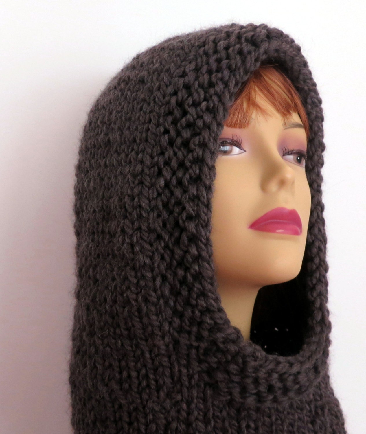 Hat Knitting Pattern, Balaclava, Winter Hat, Hoodie, Hood from ...