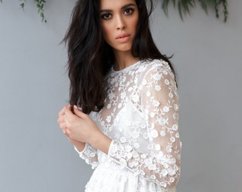 Dress SS16 | Wedding dress Boho wedding dress Romantic Wedding Dress vintage wedding dress elegant wedding gown