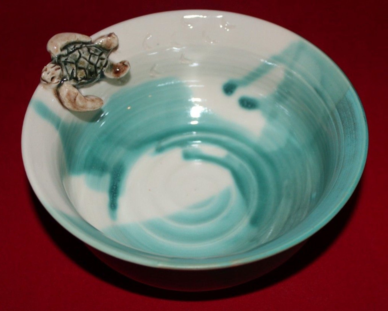 Sea Turtle Pottery Bowl