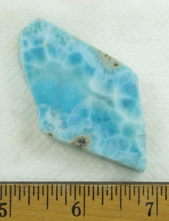 Larimar Rough Slab 35g Rough Larimar Slab Blue Pectolite