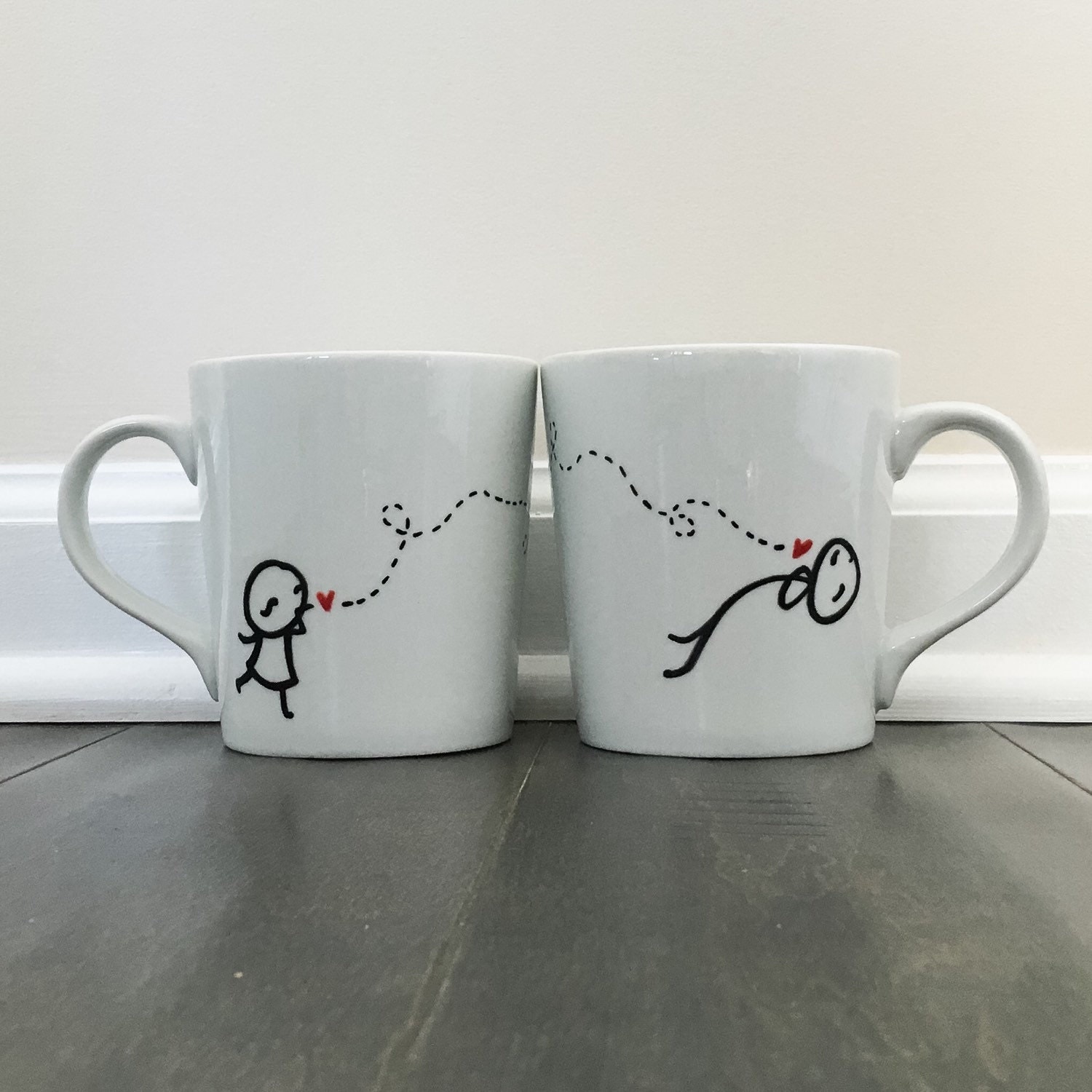 Matching and Connecting Couple Mugs