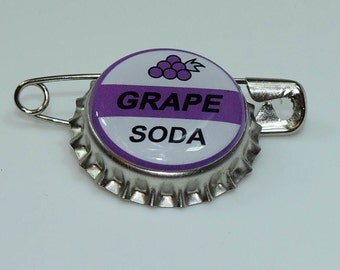 10 GRAPE SODA bottle cap pins Inspired by Disney UP Set Up for costume.