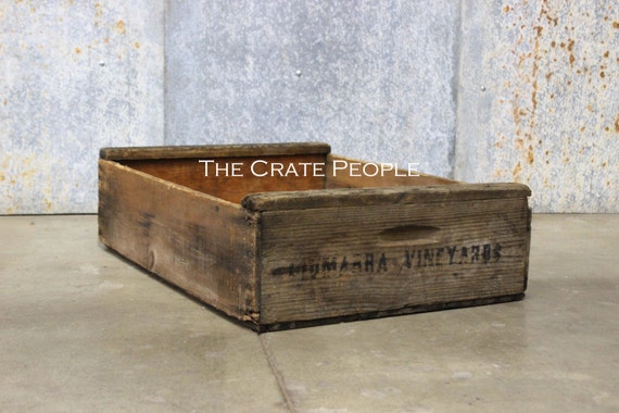 Vintage Wood Crates - Short Grape Crate - Hundreds of RUSTIC Crates Available