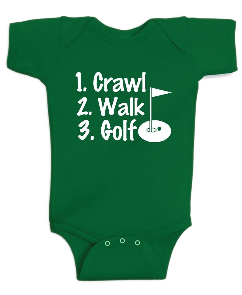 Golf Cute golfing Baby Bodysuit outfit for infant boy or girl