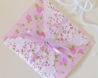 8x8 French Lace Square Paper Doilies Doily