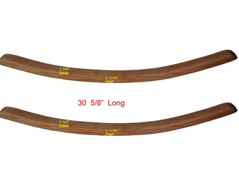 Amish Solid Oak Rocking Chair Runners Set of 2 Unfinished - Top Mount