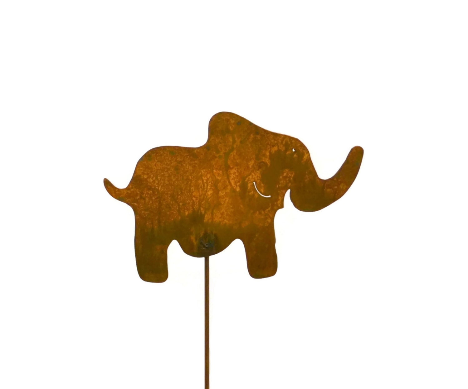 Elephant Metal Garden Stake Yard Art GS9 by Oregardenworks on Etsy