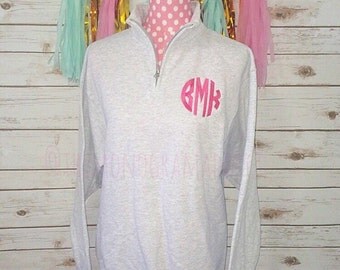 II ••• Monogram Quarter Zip ••• II