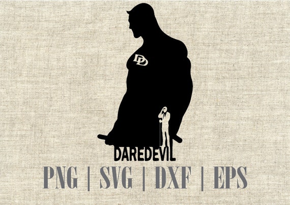 Daredevil Silhouette Digital Clipart Printable Svg Cut File