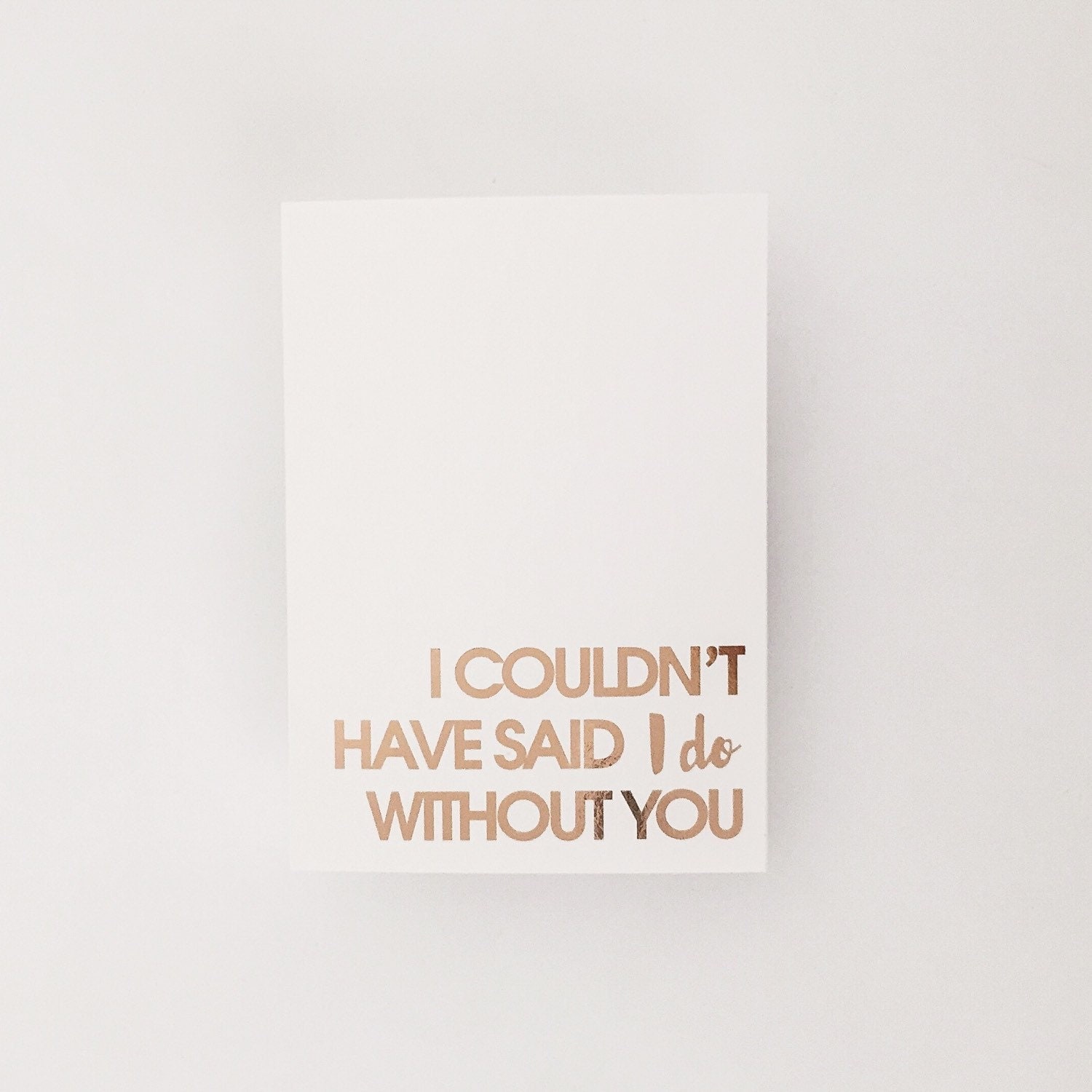 I couldn