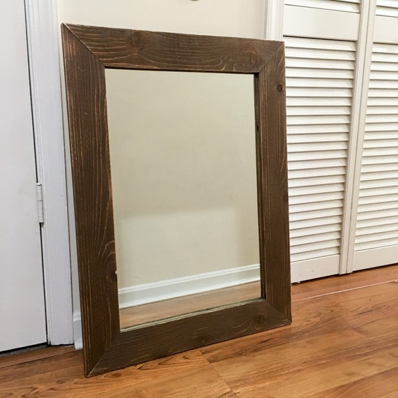 Items similar to Rustic Barnwood Mirror, Farmhouse Mirror, Reclaimed