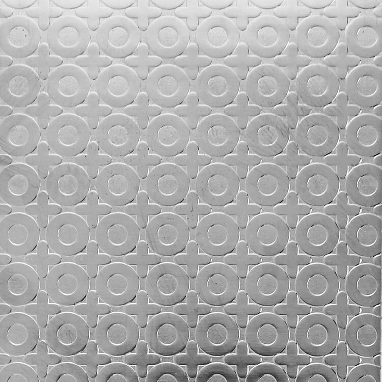 Patterned Sterling Silver Sheet O Positive 2