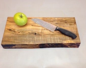 Natural Edge Ambrosia Maple Cutting Board Cheese Board Live Edge Large Rustic