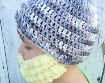 Baby Beard Hat Toddler Beard Hat Children's Beard Hat Custom Beard Hat Crochet Beard Hat