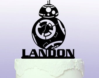 Personalised BB8 Star Wars Cake Topper