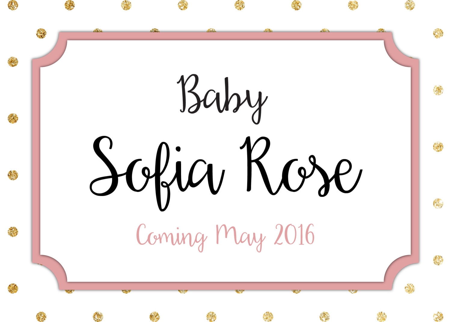 Baby Coming Soon Sign Baby Shower Sign by PaisleyDayneDesign1500 x 1071