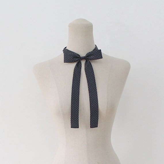 FREE SHIPPINGDot ribbon tieDot neck tie for