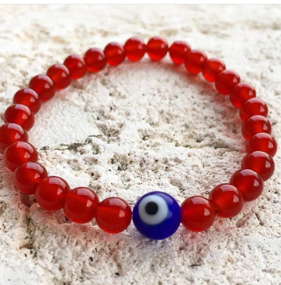 ΔΔ Evil Eye Protection Stone Bracelet ΔΔ