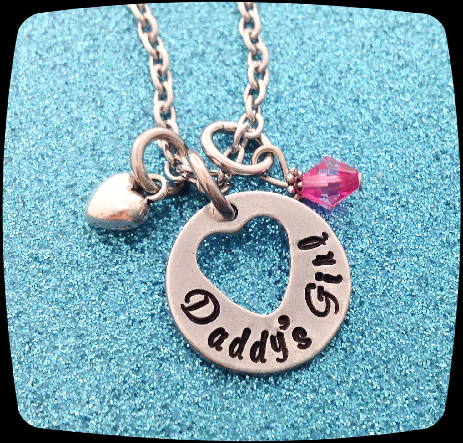 Daddy's Girl Necklace Daughter Jewelry Gift For by ThatKindaGirl
