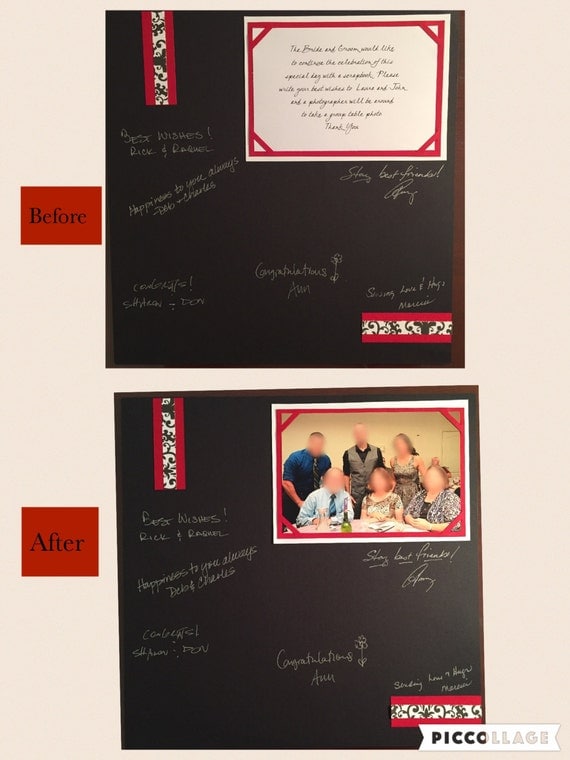 Guest Book Wedding Scrapbook Pages by ScrapGirly1 on Etsy