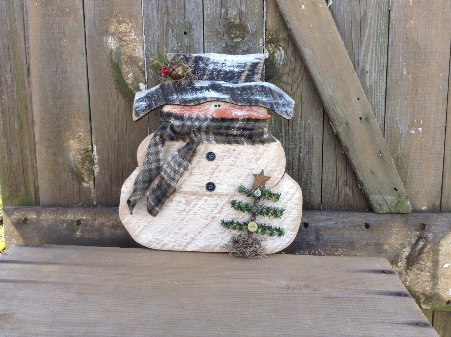 Primitive Snowman Country Primitive Wood Snowman Primitive