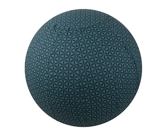 65cm Balance Ball Cover, Exercise Ball Cover, Yoga Ball Cover, Fitness Ball Cover, Fair Trade - Sage Flower of Life