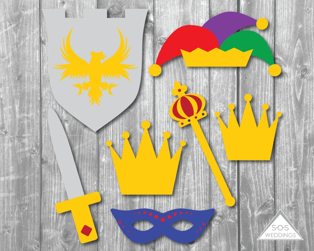 Royal Photobooth Props King and Queen Photobooth Props