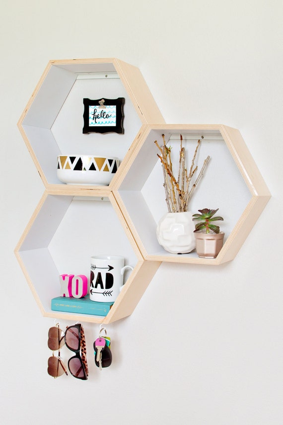 Large Shelves Large Hexagon Shelves Custom Wall
