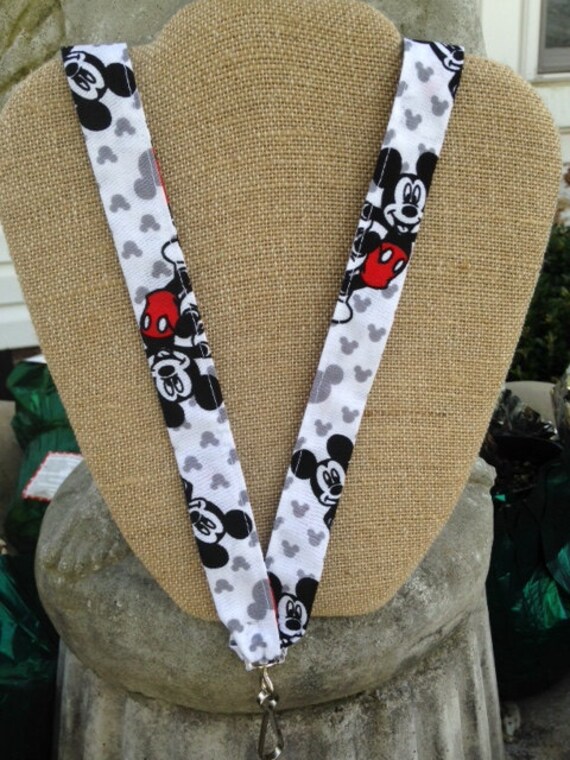 Disney Lanyard Mickey Mouse ID Holder Badge Holder in Classic