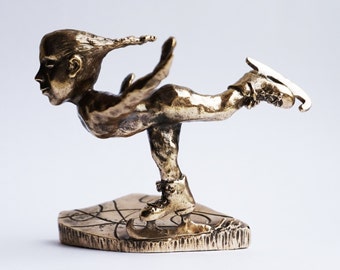 Figure skater - bronze sculpture - bronze sculpture - author's sculpture