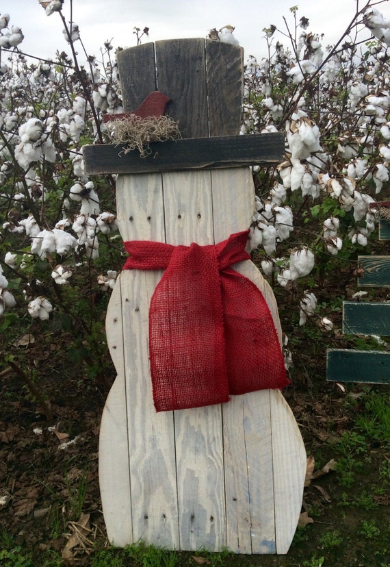 Pallet Snowman