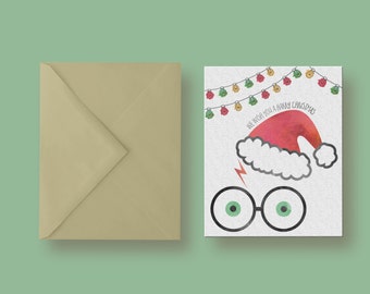 harry potter christmas card – Etsy